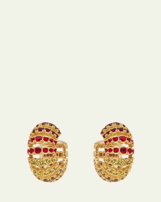 Rhinestone Hoop Earrings
